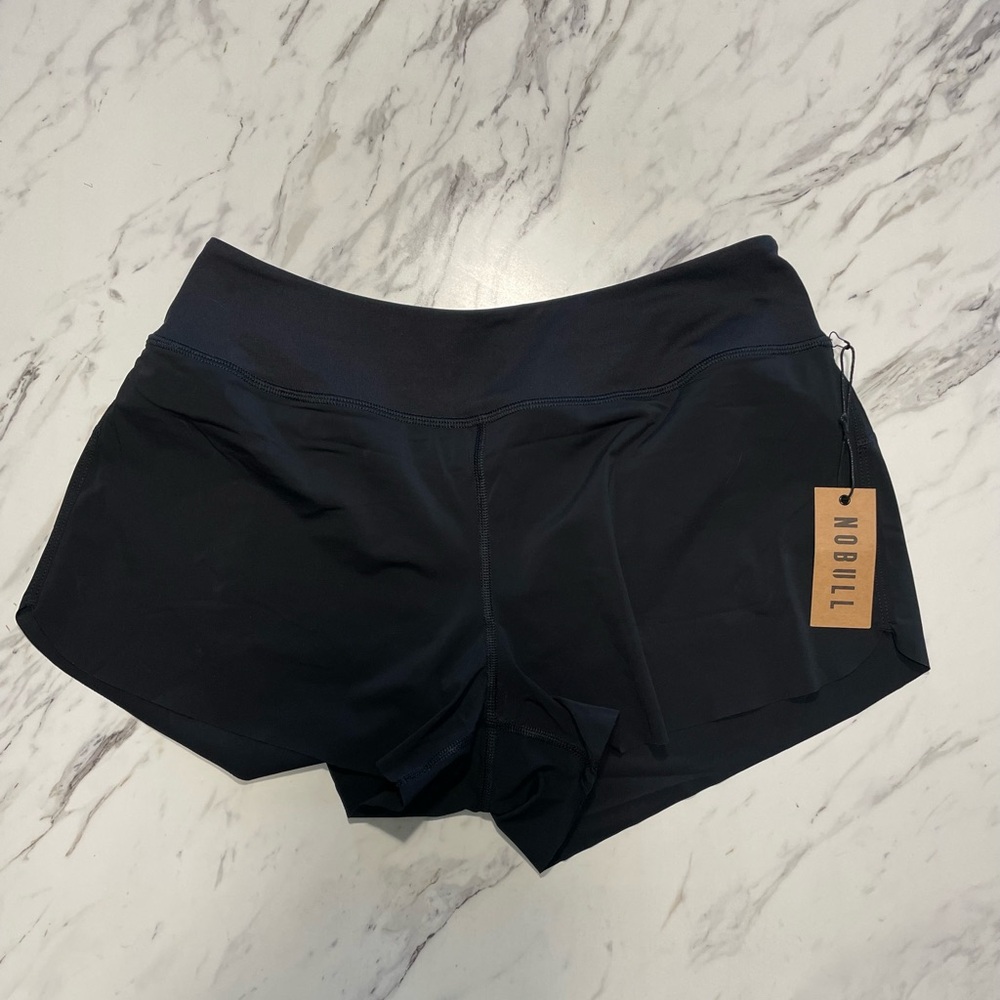 NOBULL Black Athletic Shorts Minimalist Design